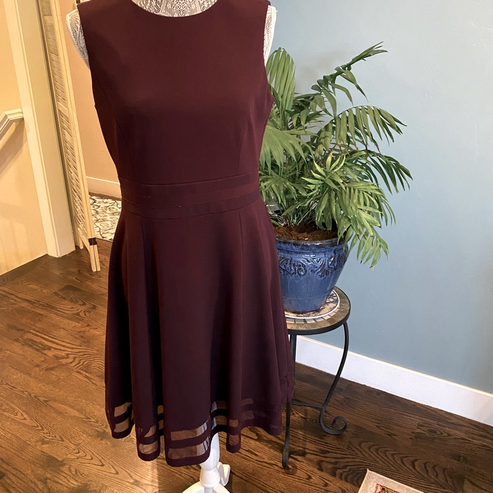 Calvin Klein Purple Swing Dress